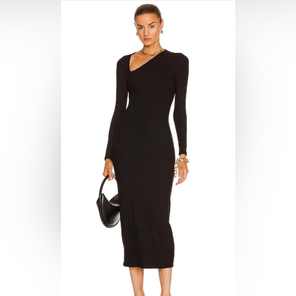 Jonathan Simkhai Standard Jane Midi Black Dress